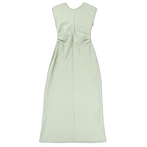 Zara | Dresses | Zara Draped Waist Midi Dress Pistachio Green Old Money  Quiet Luxury Clean Girl | Poshmark